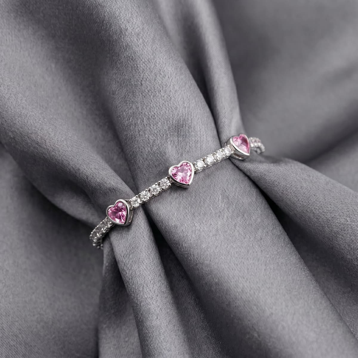 Hearts Tennis Bracelet