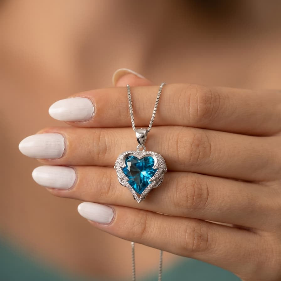 Ocean Heart Necklace