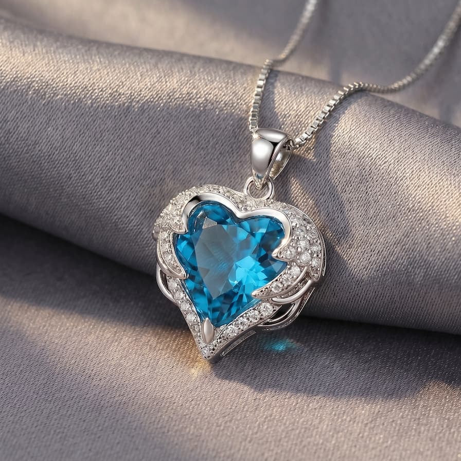 Ocean Heart Necklace
