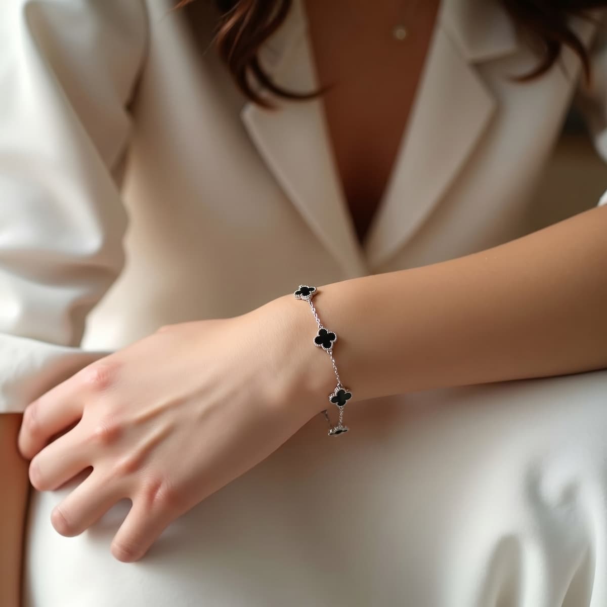 Black V.Clover Bracelet-S925