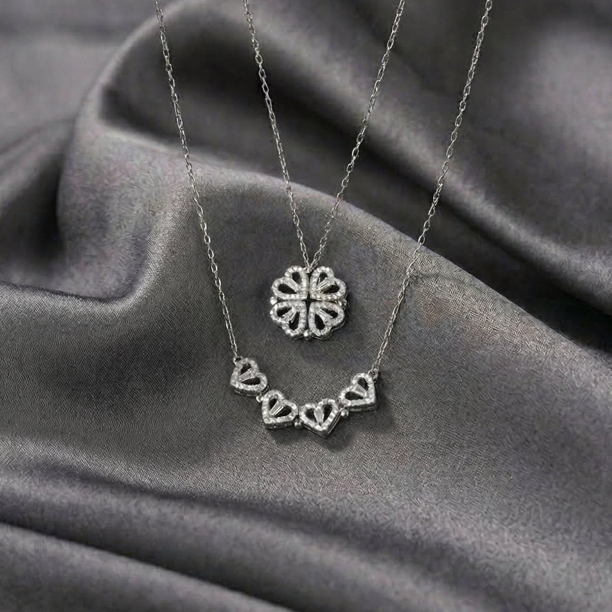 Multi Wearing Heart Necklace