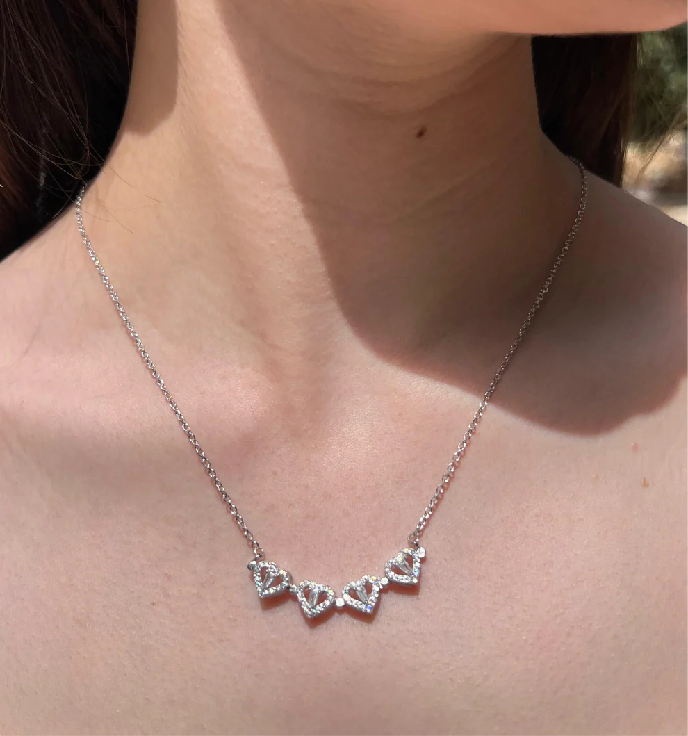 Multi Wearing Heart Necklace