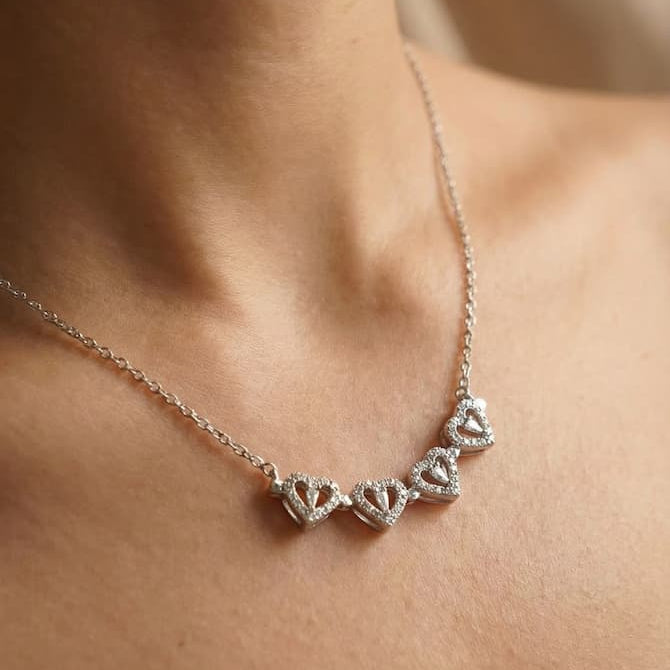 Multi Wearing Heart Necklace