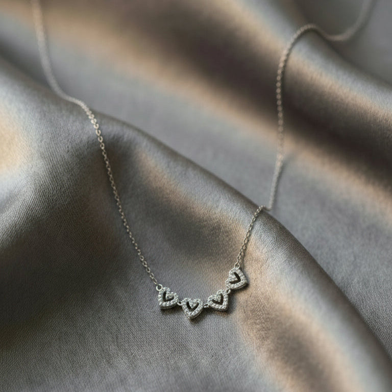 Multi Wearing Heart Necklace
