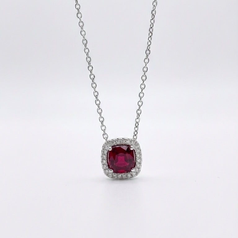 Ruby Pendant Necklace