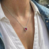 Ruby Pendant Necklace