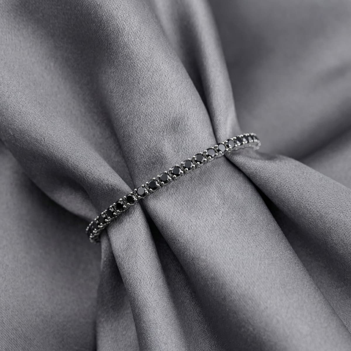 Black Tennis Bracelet