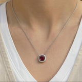 Ruby Pendant Necklace
