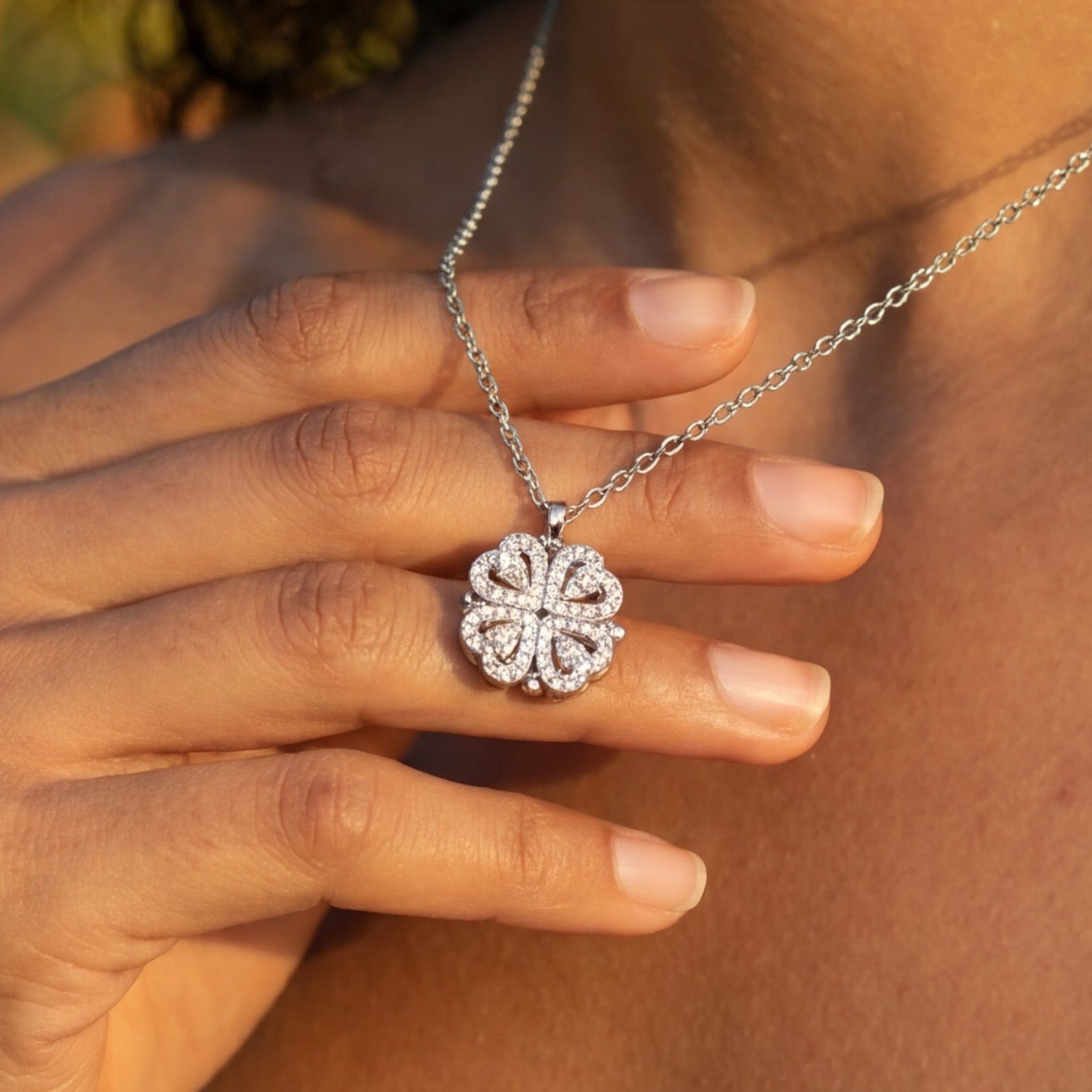 Multi Wearing Heart Necklace